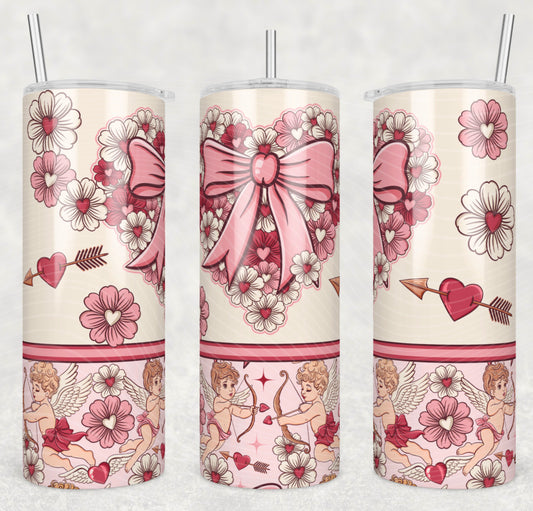 Floral Cupid Tumbler