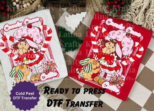 Candy Cane Cutie DTF Transfer (Not A Digital)