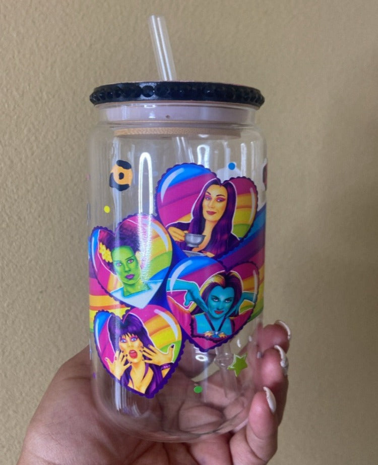 Horror Gals Glass Cup