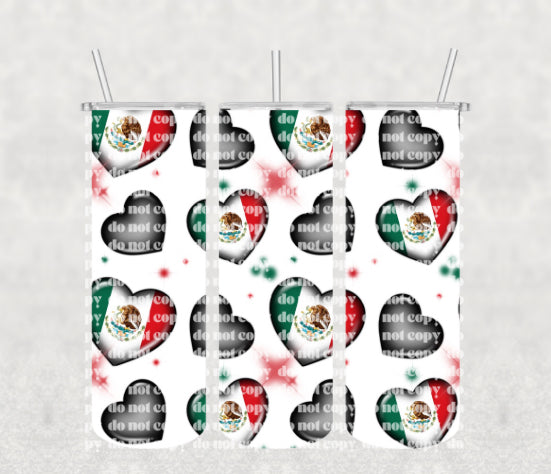 Corazones Mexicanos Tumbler