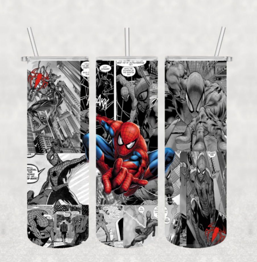 Comic Spider Tumbler