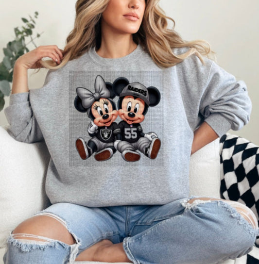 Black & Silver Mouse Shirt / Sweater