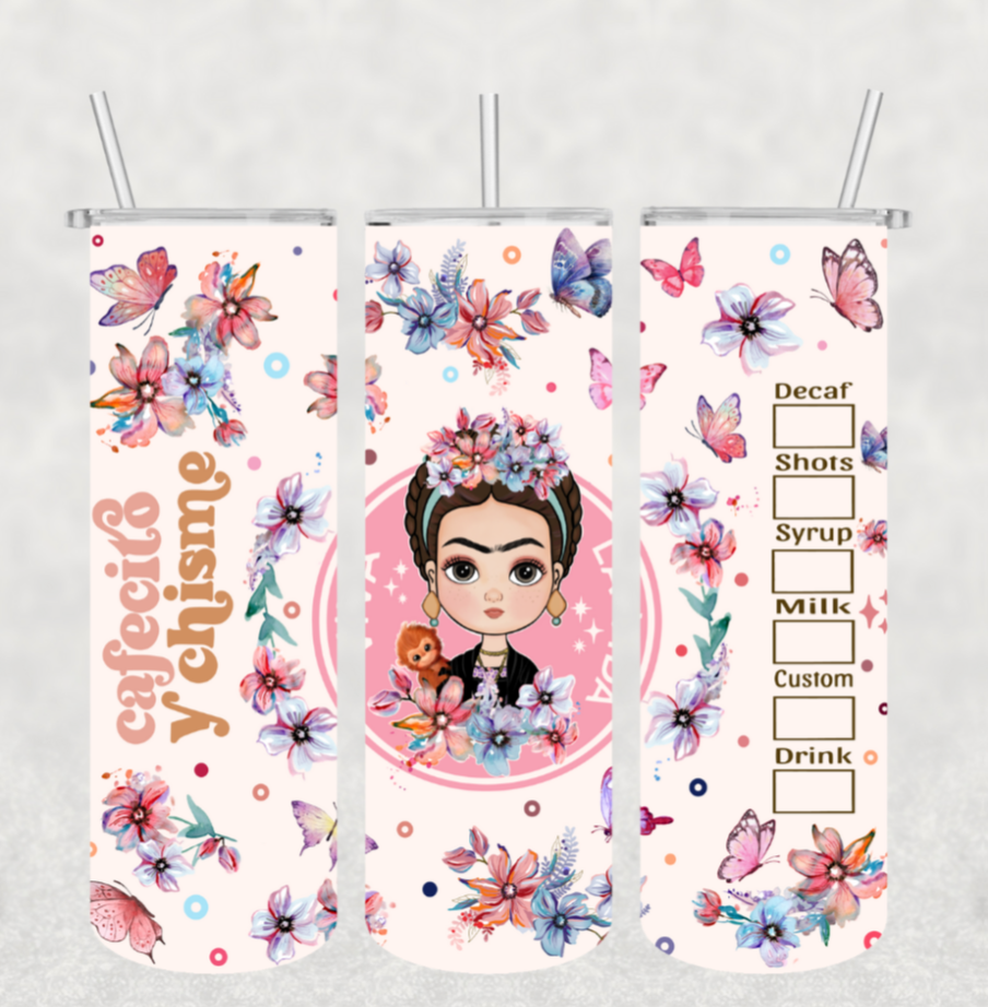 Frida Cafecito & Chisme Tumbler