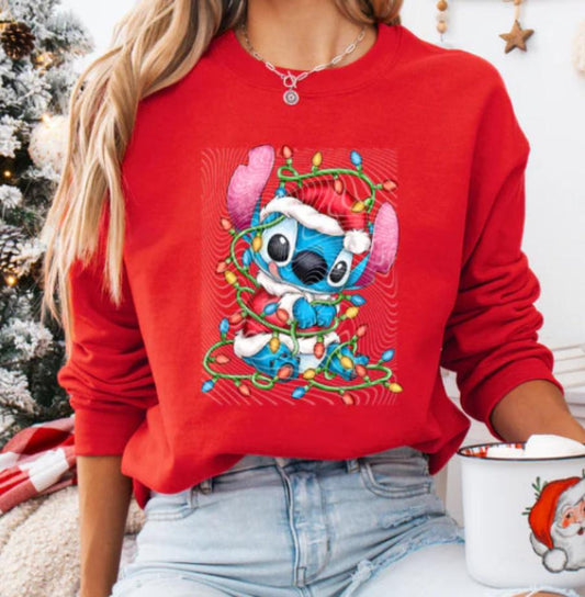 Christmas Alien Lights Shirt / Sweater