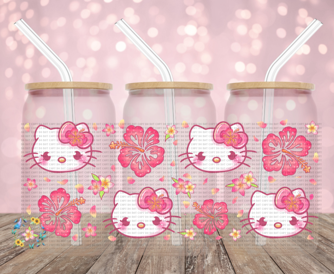 Kawaiian Kitty Glass Cup / Acrylic (Plastic) Cup