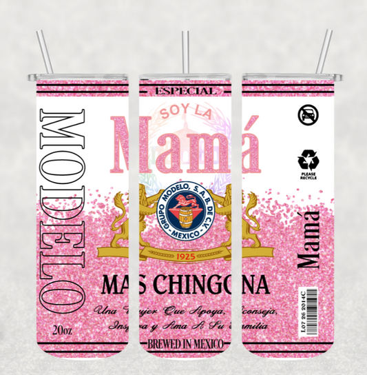 Mama Chingona Pink Tumbler