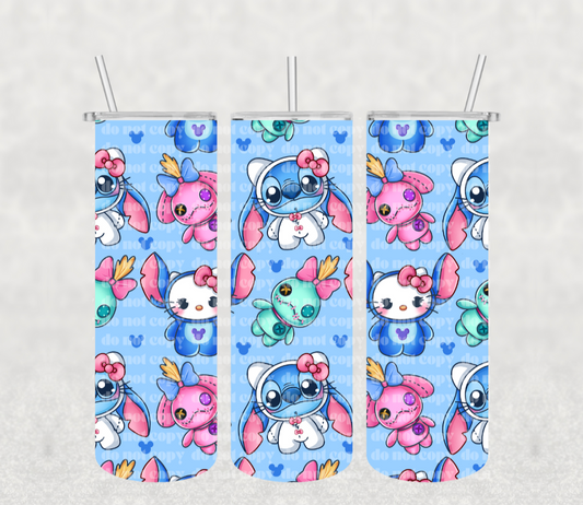 HK x Stitch Sublimation Tumbler Print ( NOT A DIGITAL )