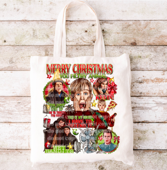 Classic Christmas Movie Tote