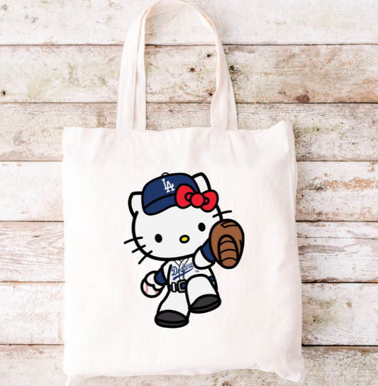 Kitty Baseball Tote