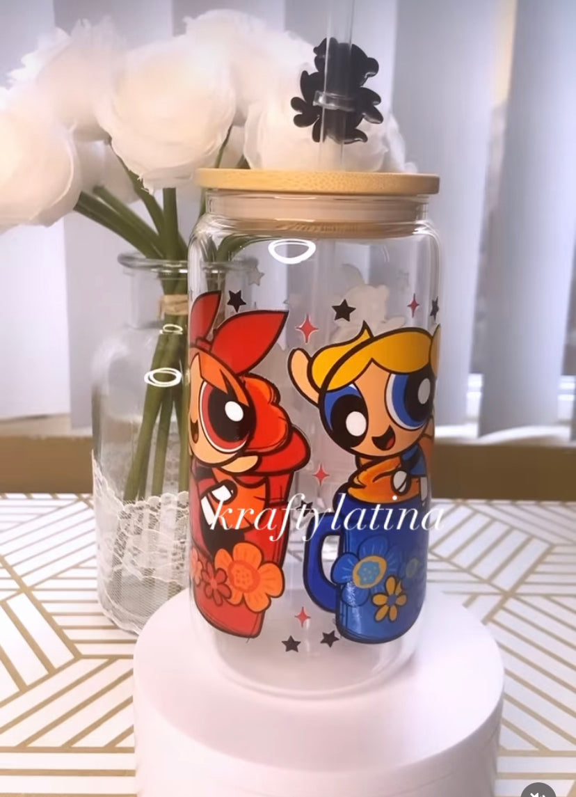 Power Girls Glass Cup