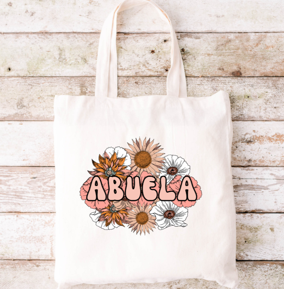 Abuela Flowers Tote