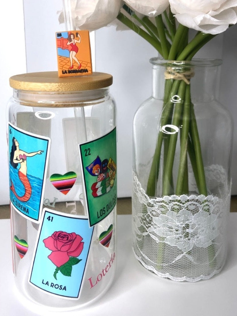 Loteria Glass Cup