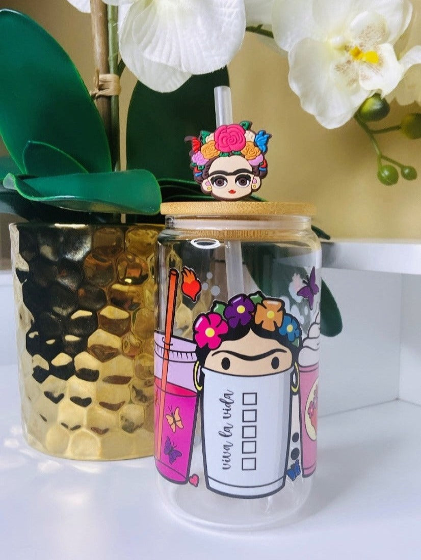 Frida Latte Glass Cup